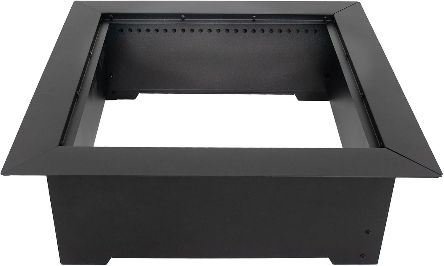 Phoenix 28" Black Steel Square Smokeless Fire Pit Insert