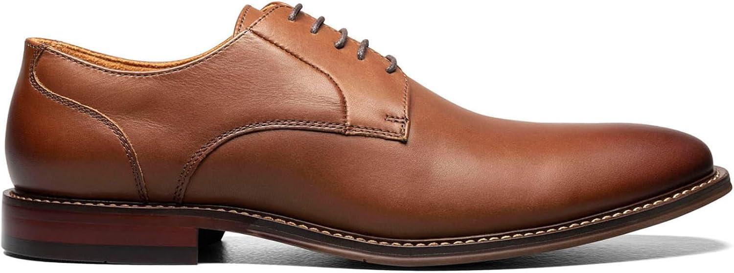 Men's Chocolate Genuine Leather Lace-up Oxford Shoes