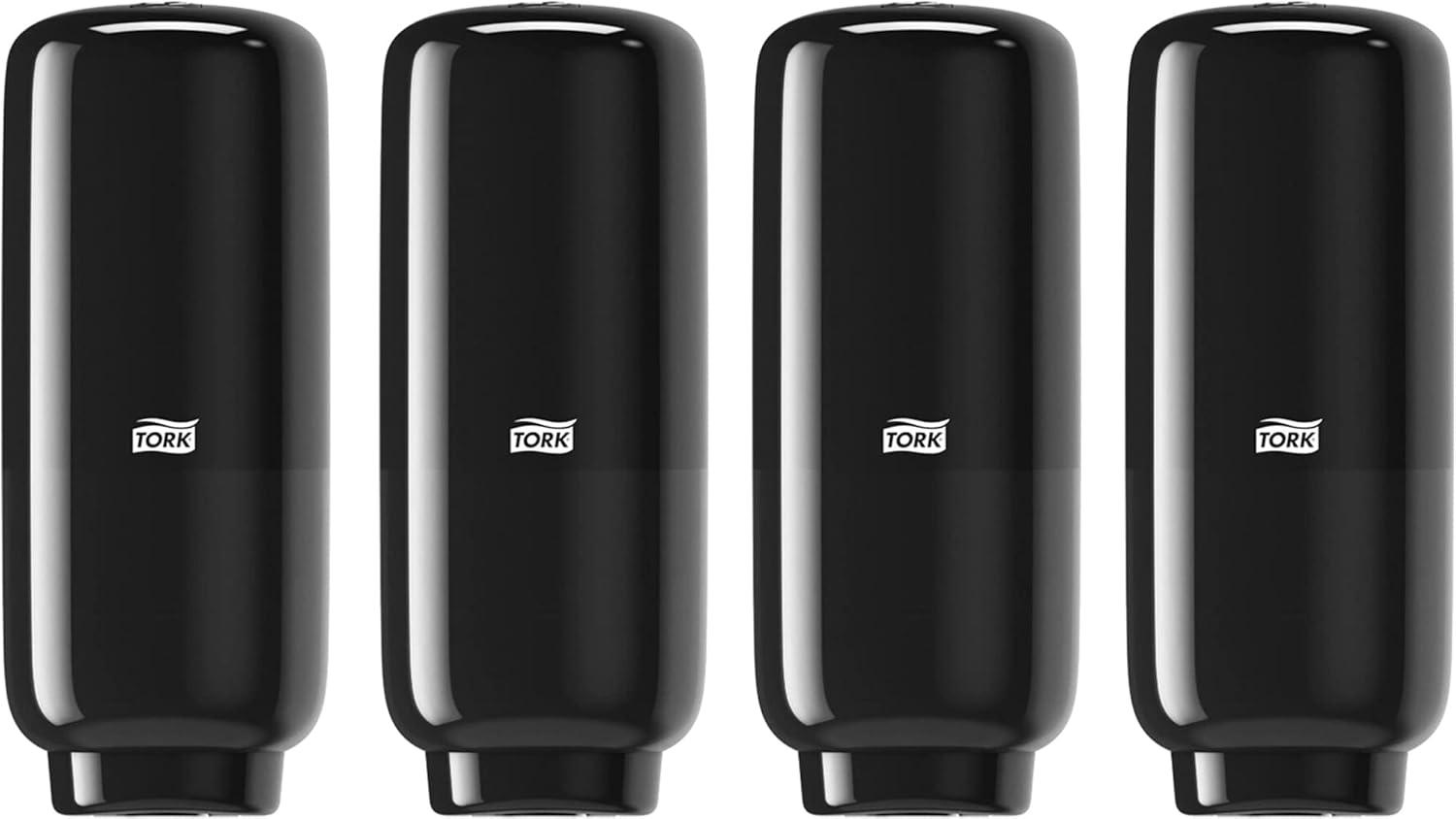 Tork Intuition™ Sensor Skincare Dispenser Black S4, for Hand Soap and Hand Sanitizer, Elevation Range, 571608 (x4)