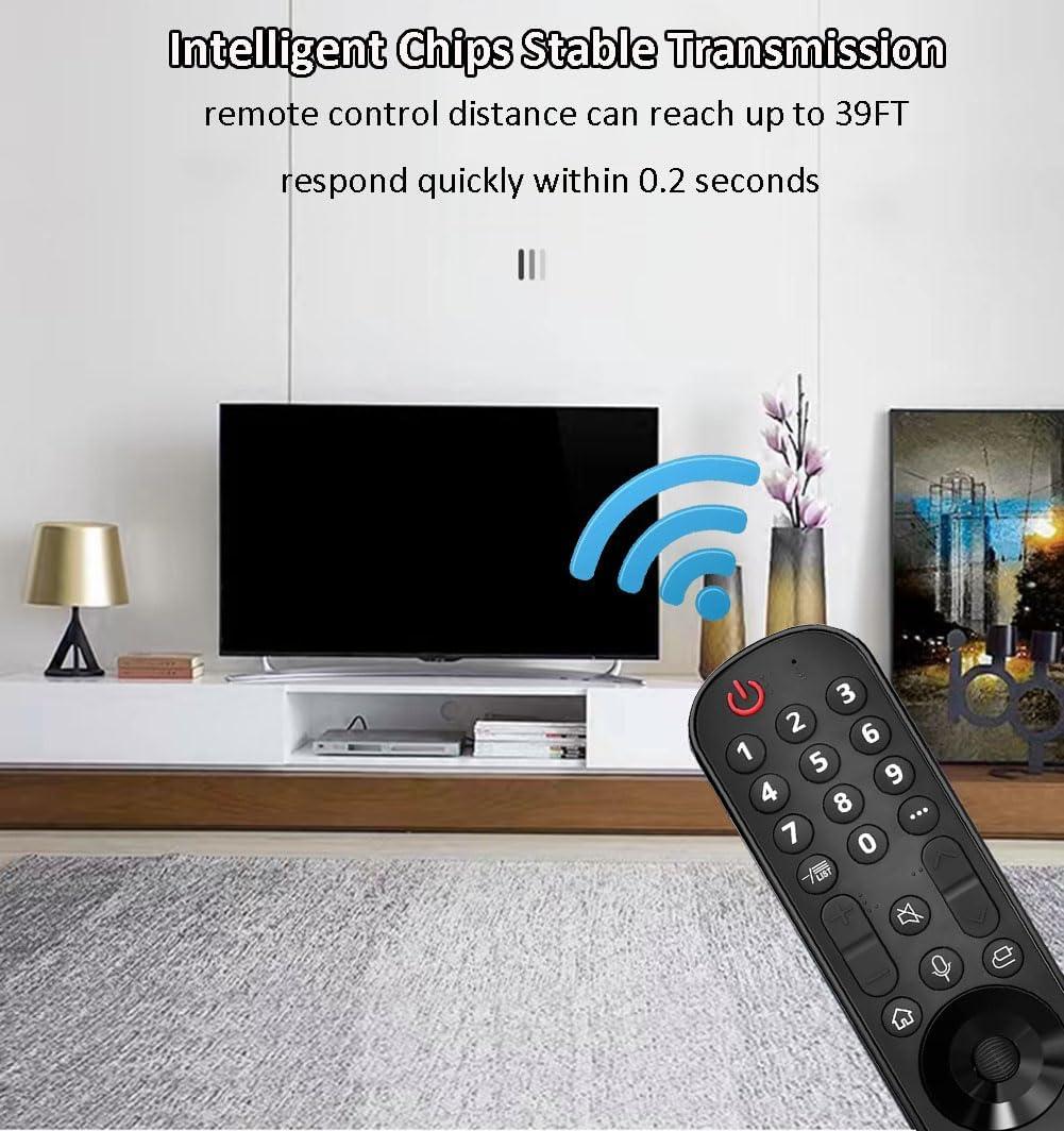 Black Voice Remote Control for LG Smart TV with Pointer and Voice Function