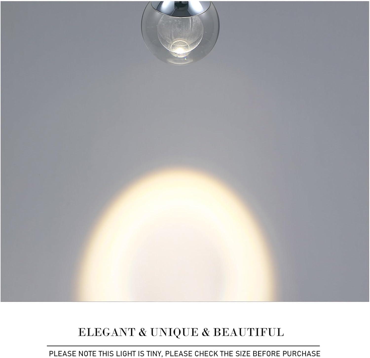 JoollySun Crystal LED Pendant Light: Black Modern Mini Light Fixtures Ceiling Hanging for Kitchen Island Bathroom