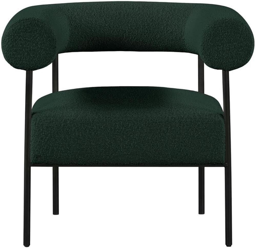 Meridian Furniture Blake Green Boucle Fabric Accent Chair