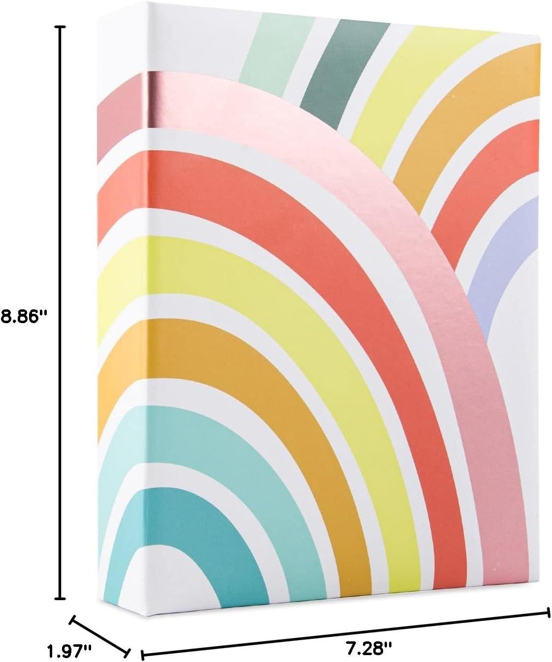 Rainbow Photo Album by Recollections - 100 Page Photo Album Holds up to 200 Photos for Weddings - Birthdays - Anniversaries - and Family - 1 Pack