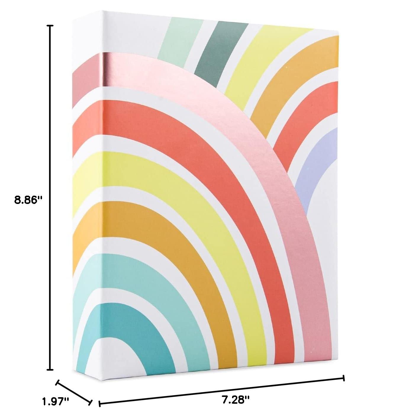 Rainbow Photo Album by Recollections - 100 Page Photo Album Holds up to 200 Photos for Weddings - Birthdays - Anniversaries - and Family - 1 Pack