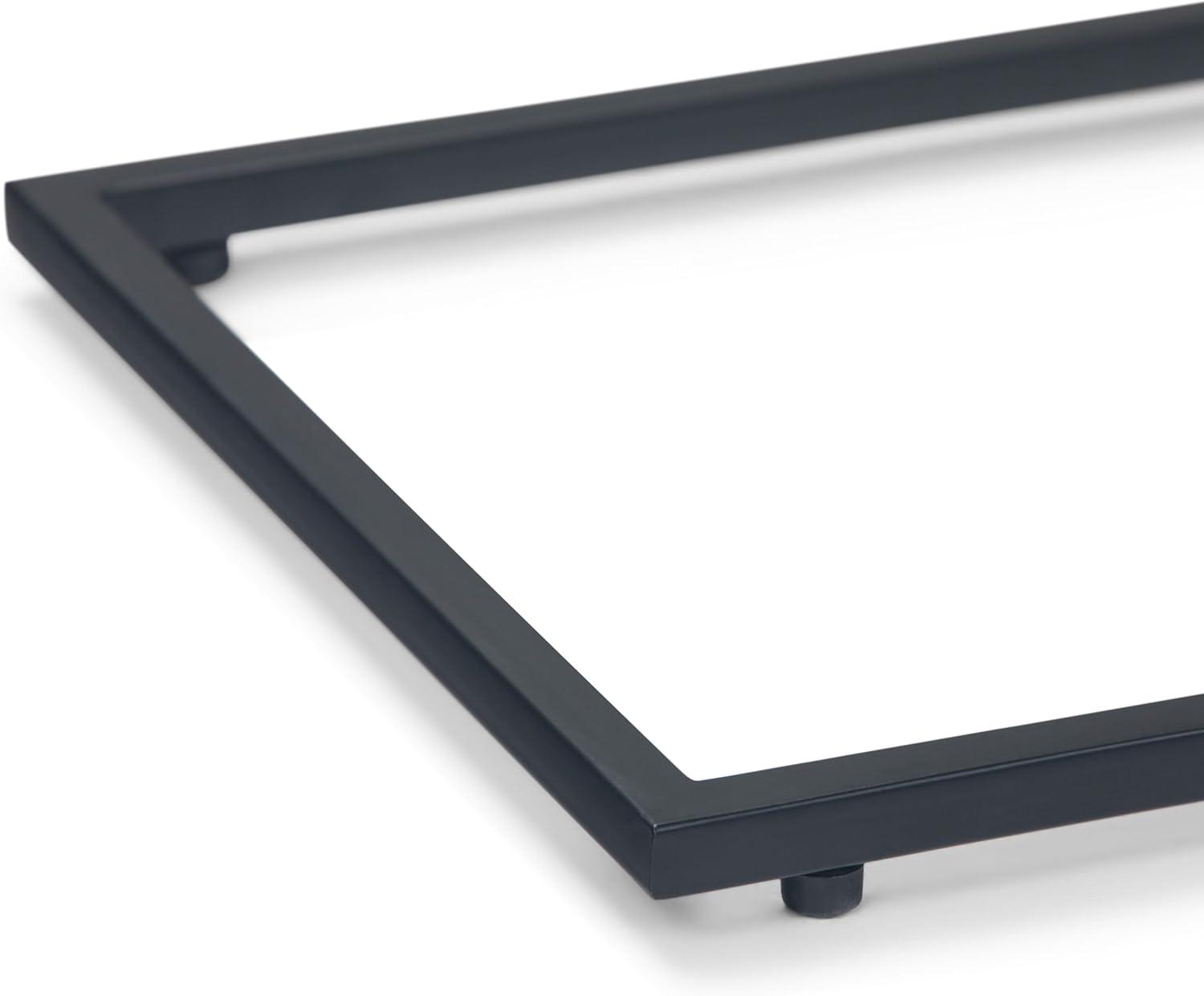 Simpli Home Garner 18"W Metal Mid-Century Modern C Side Table with Removable Tray Top