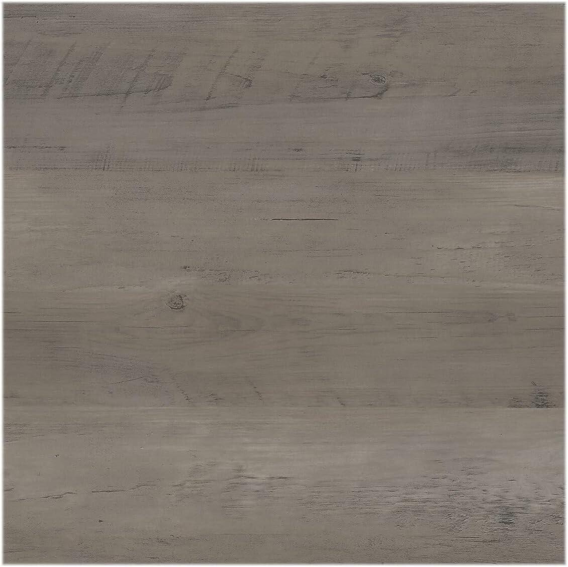 Homestead Console Table with Shelves in Driftwood Gray - Engineered Wood