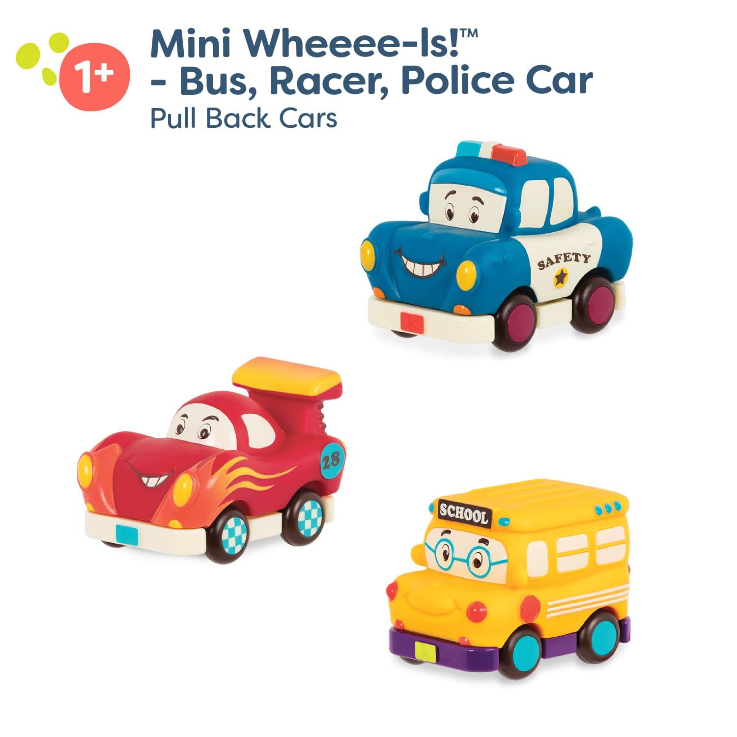 B. Toys - Mini Pull-Back Vehicles Set, Bus &Cars