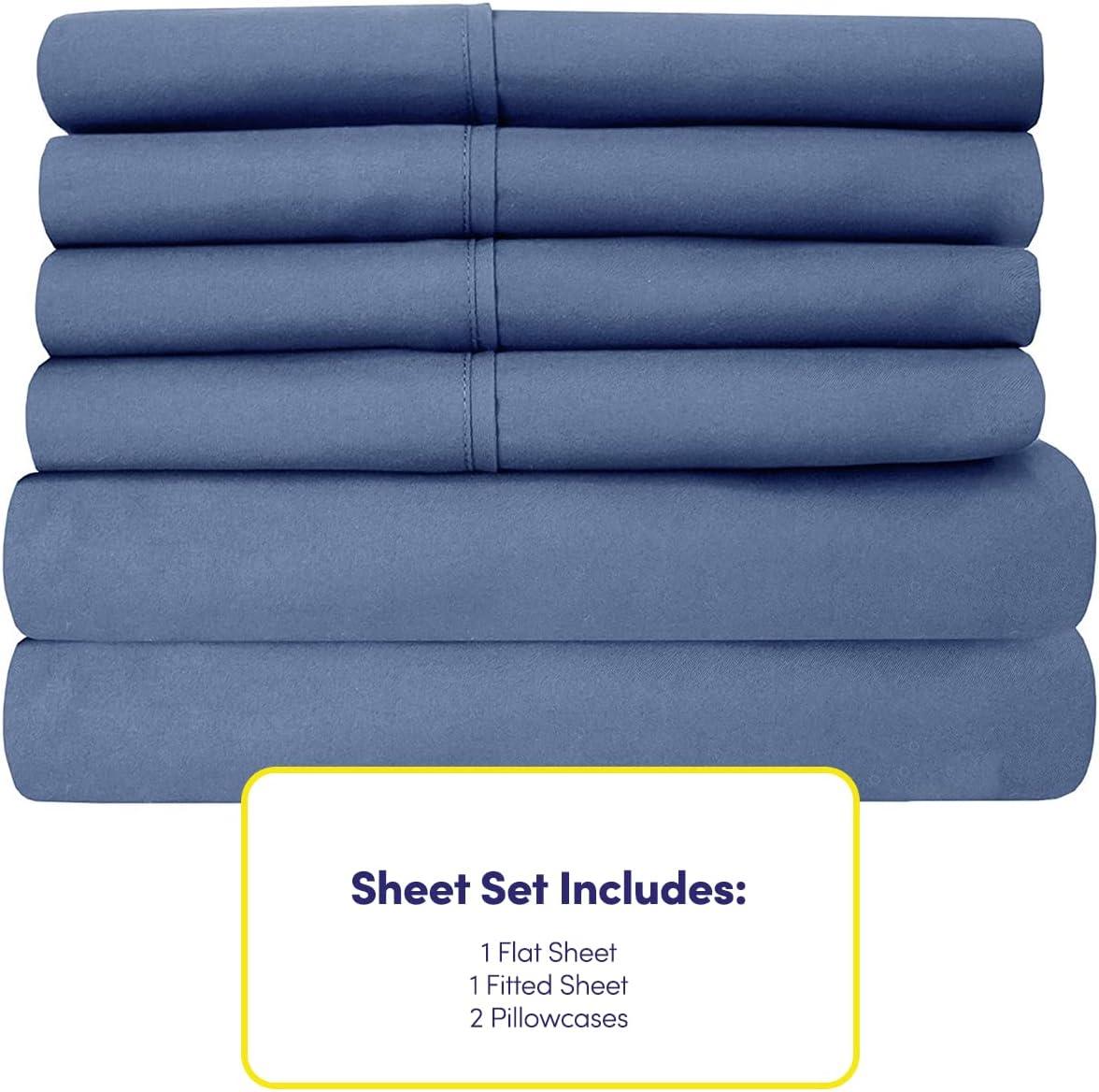 Sweet Home Collection Luxurious Soft Microfiber Sheet Set with Bonus Pillowcases