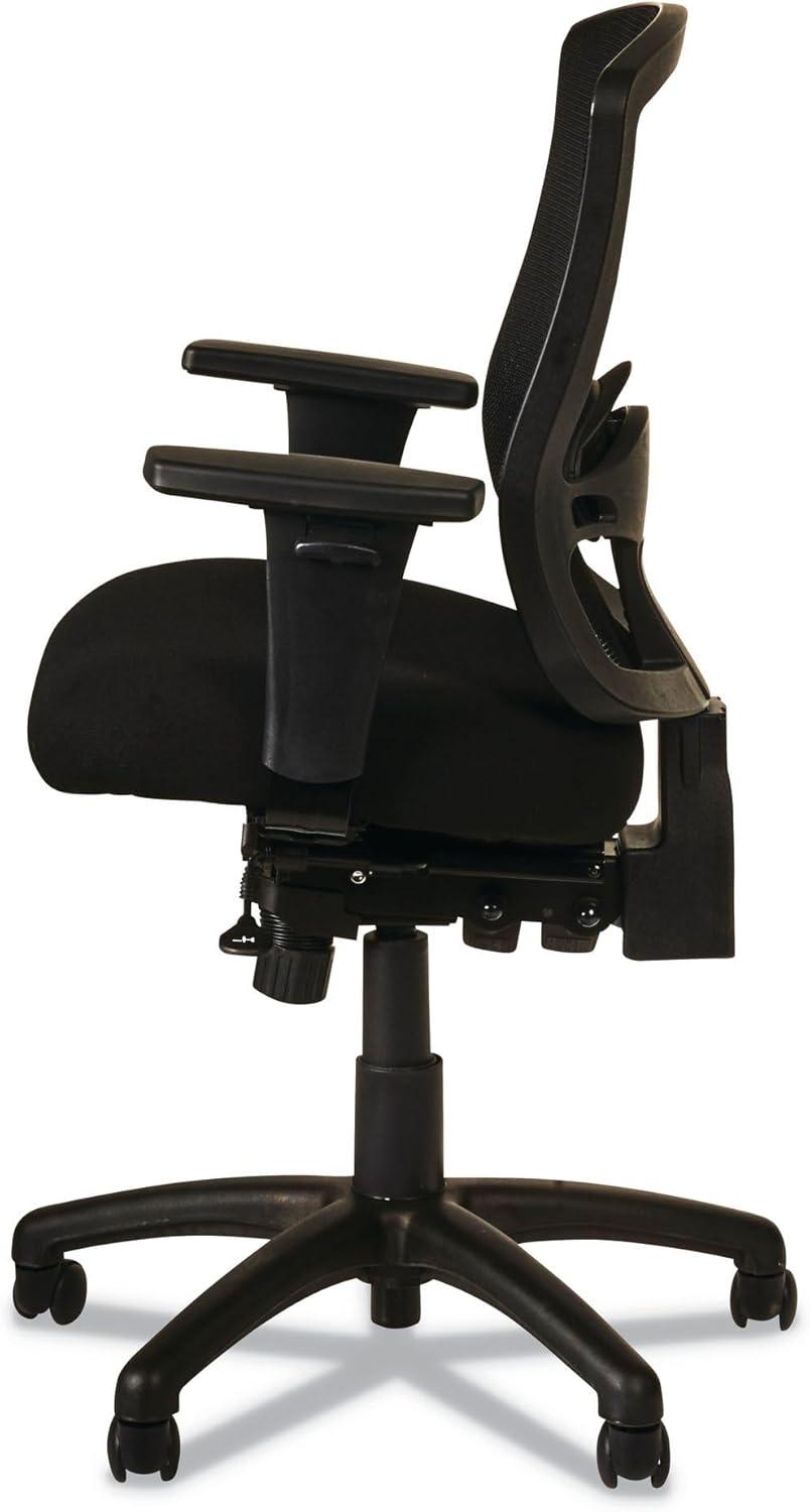 Alera Alera Etros Series Mid-Back Multifunction with Seat Slide Chair, Supports Up to 275 lb, 17.83" to 21.45" Seat Height, Black