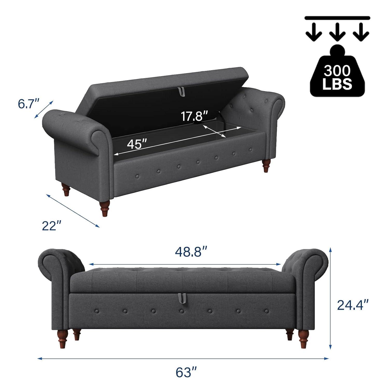 63" Bed Bench Pink Velvet