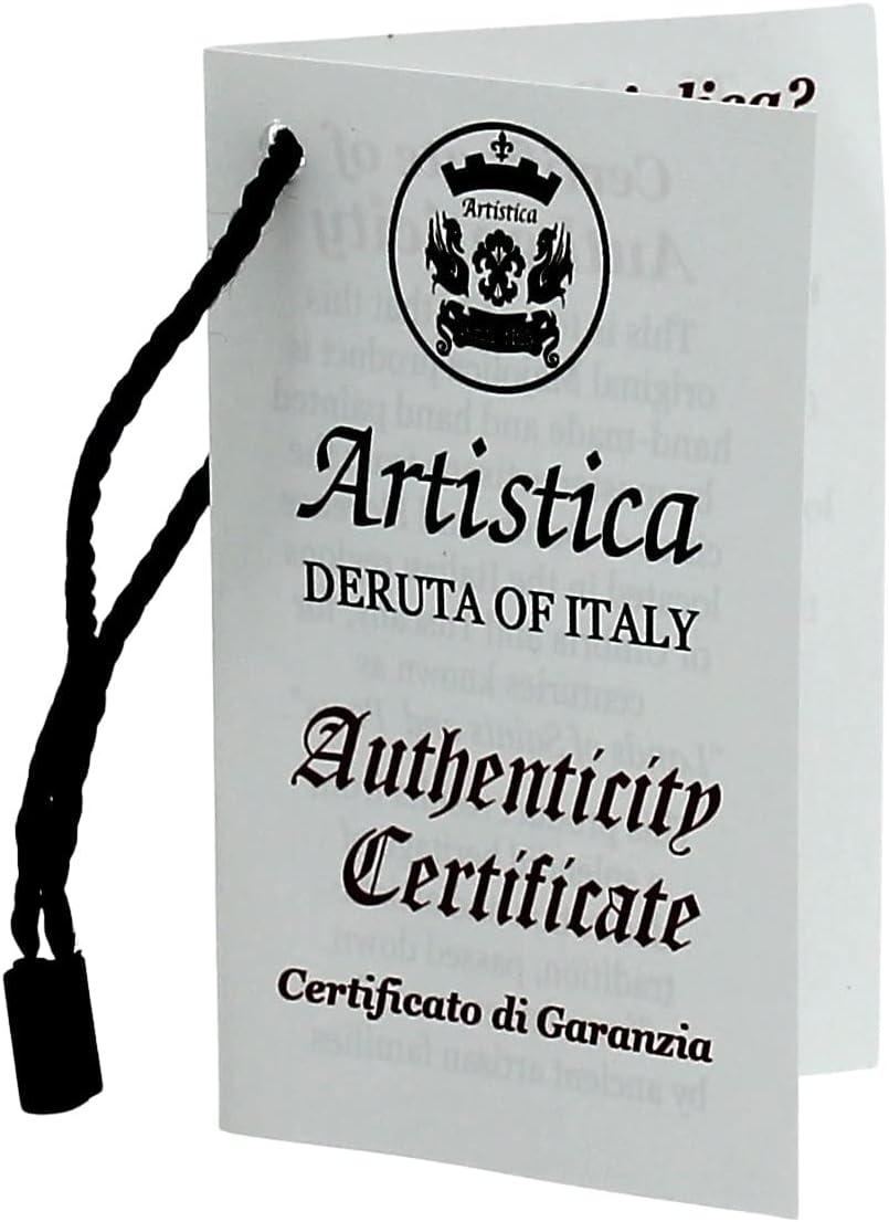 DELUXE: Traditional Biscotti Jar [1042-RIC] ~ Authentic hand painted in Deruta, Italy. Original design. Shipped from the USA with Certificate of Authenticity.