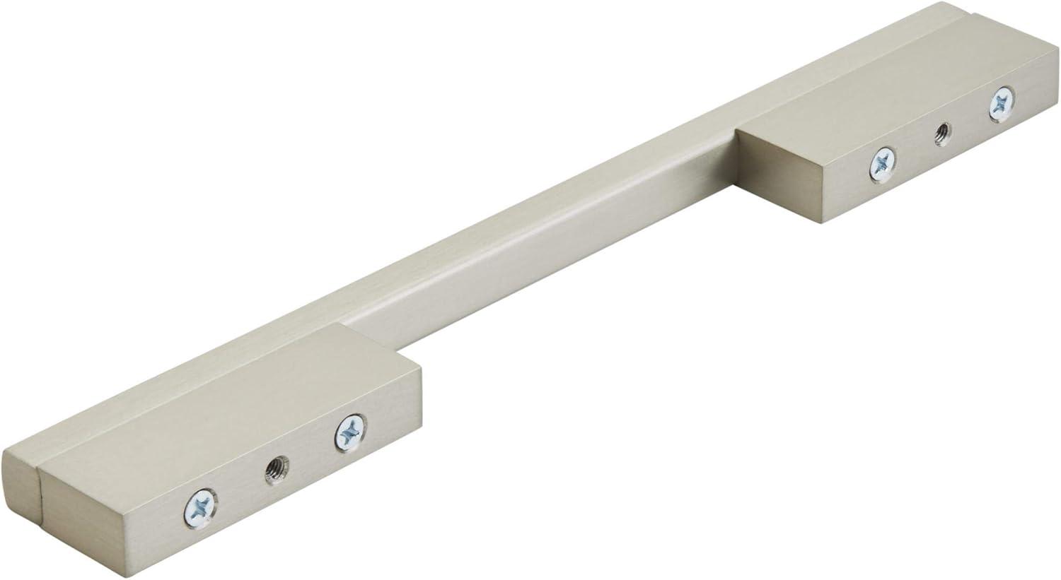 Silver Champagne Aluminum Modern Cabinet Pull with Mounting Hardware