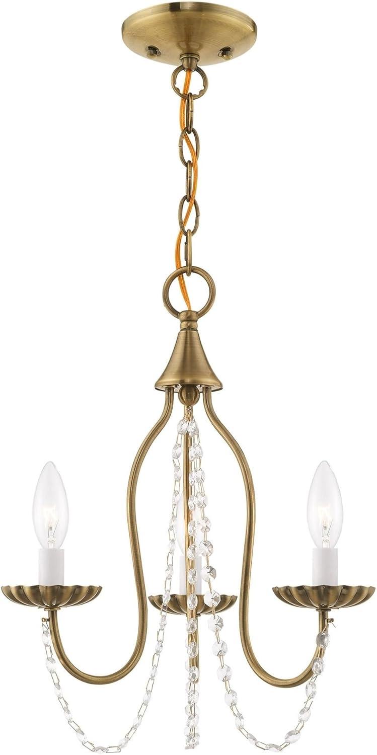 Livex Lighting Alessia 3 - Light Chandelier in  Antique Gold Leaf