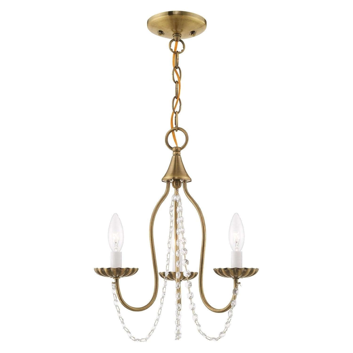 Livex Lighting Alessia 3 - Light Chandelier in  Antique Gold Leaf