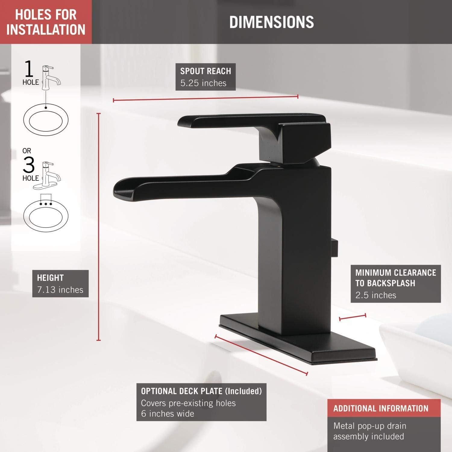 Ara Widespread Bathroom Faucet with Drain Assembly and DIAMOND Seal Technology