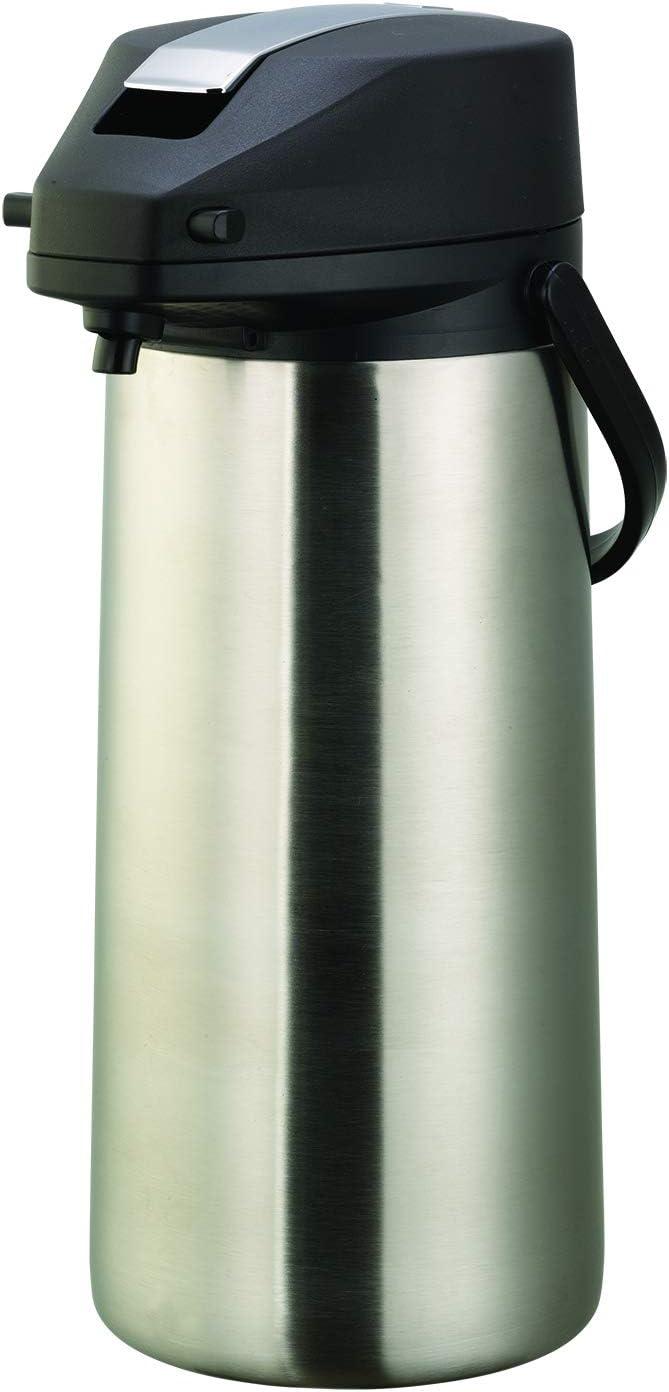 Service Ideas Stainless Steel 12.68 Cup Airpot with Lever Lid