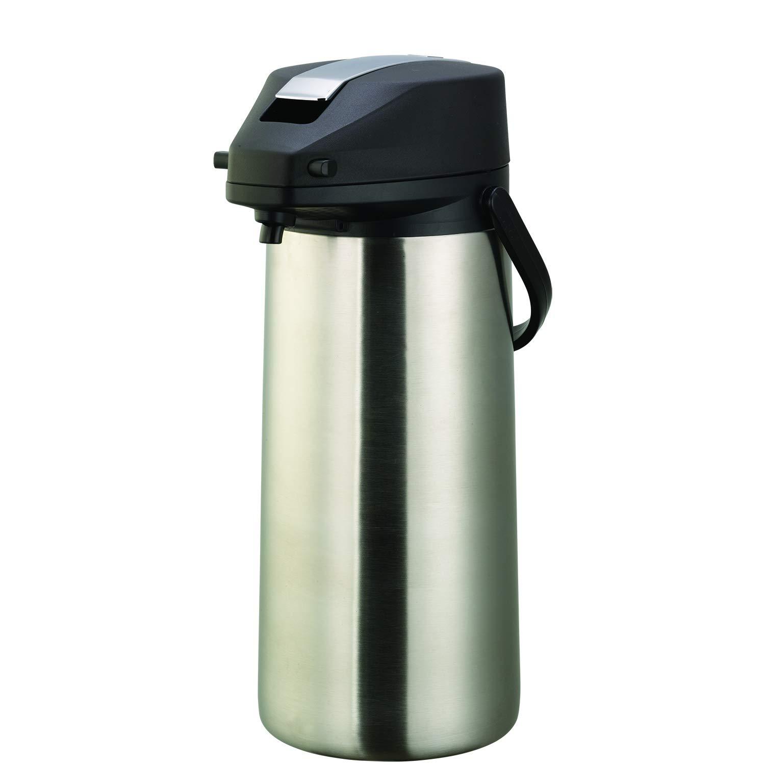 Service Ideas Stainless Steel 12.68 Cup Airpot with Lever Lid