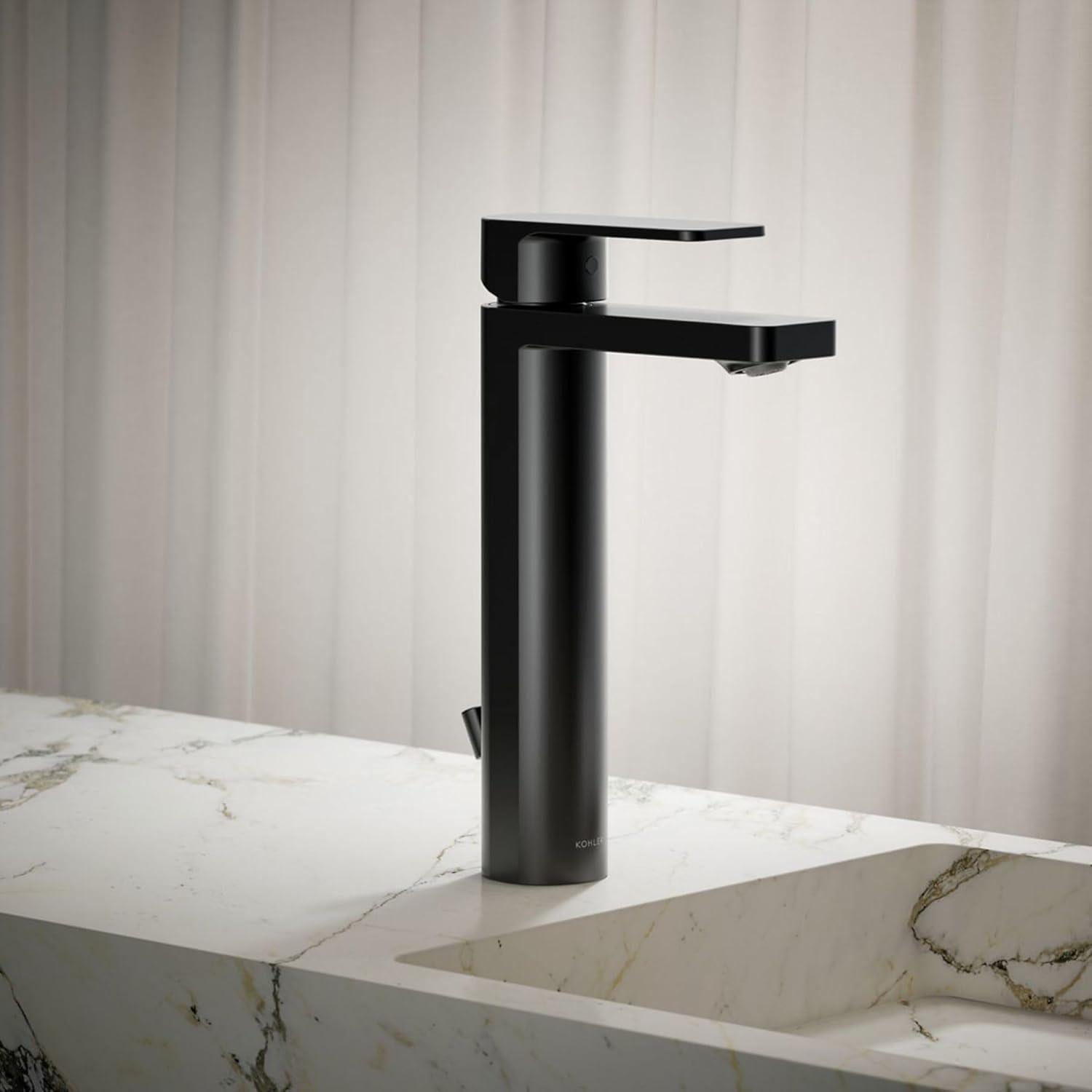 Parallel™ Tall Single-Handle Bathroom Sink Faucet, Single-Hole Faucet with Pop-Up Drain, 1.2 GPM