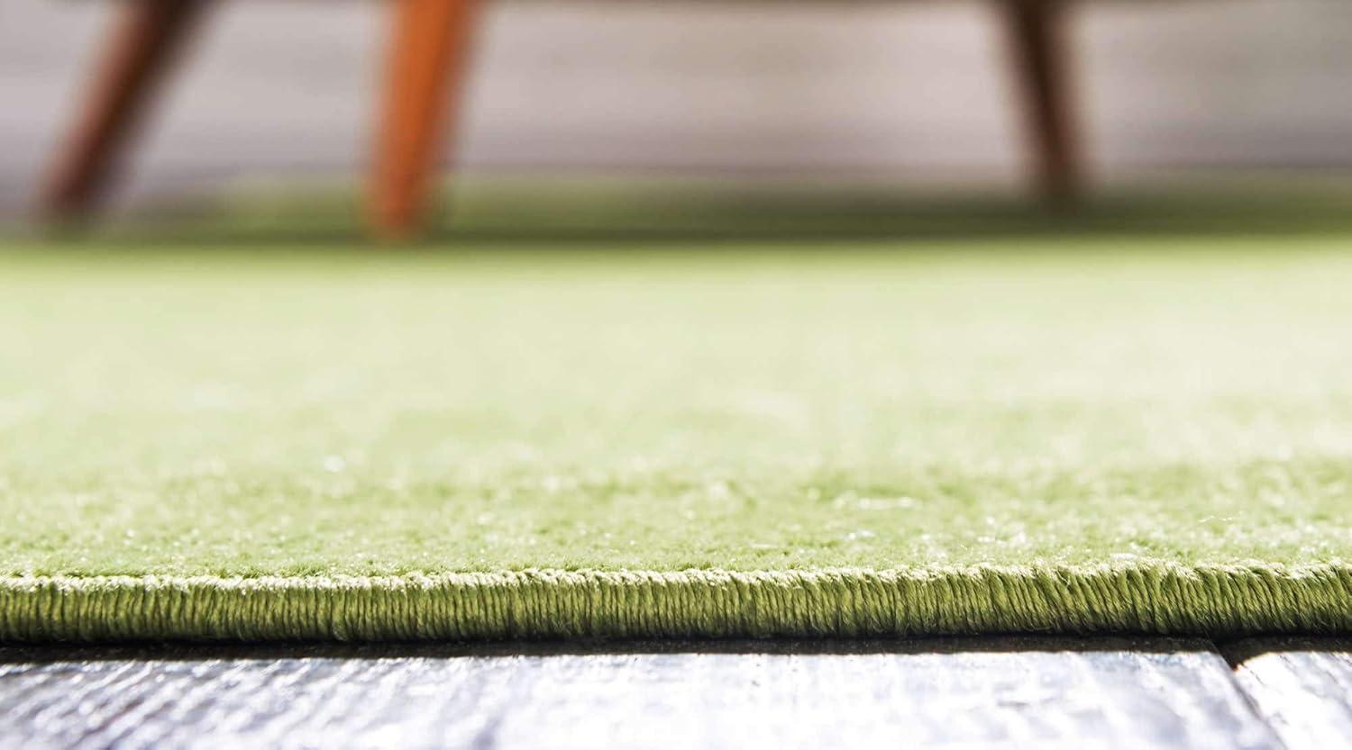 Unique Loom Williamsburg Collection Area Rug - Solid (5'  x 8' Rectangle Green)