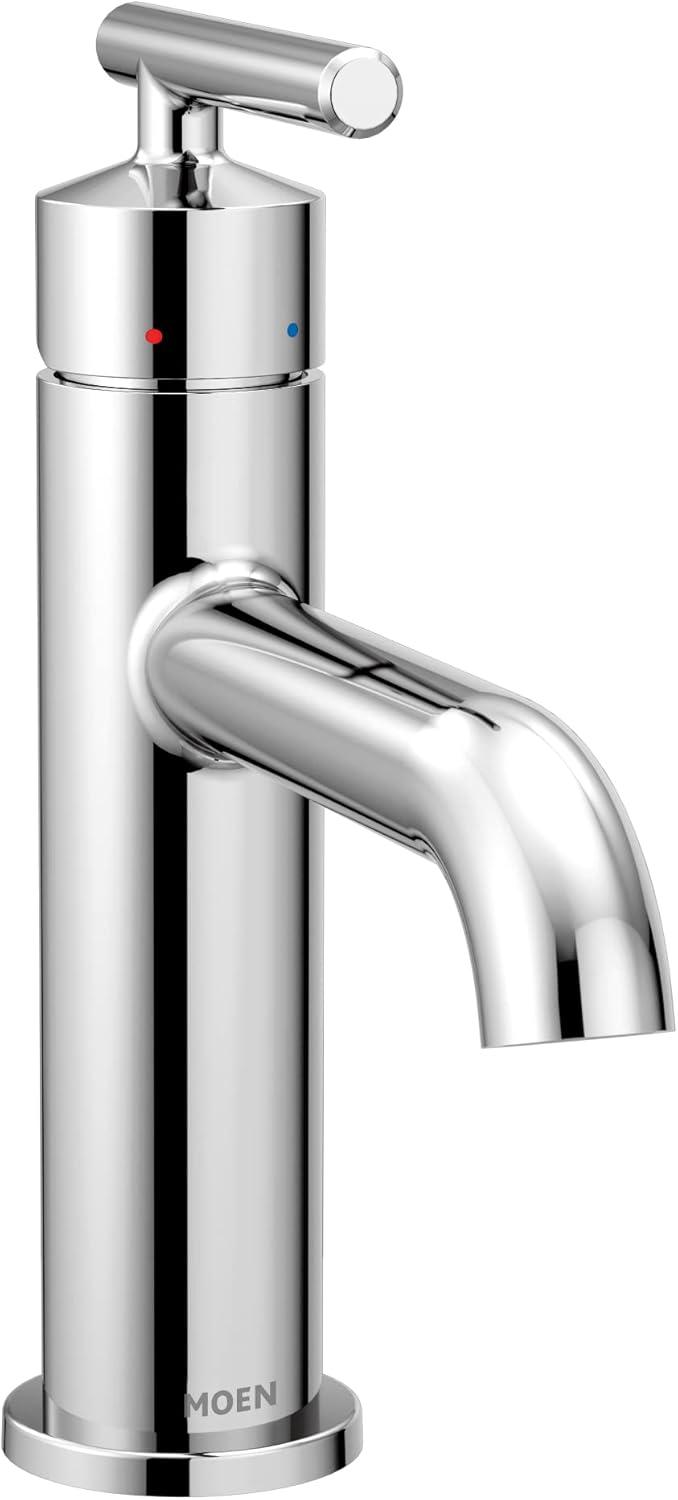 Sleek Modern Chrome Single-Handle 8'' Bathroom Faucet