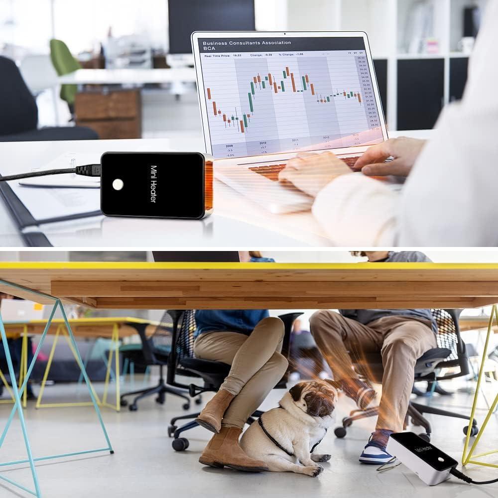 Personal Space Heater UCAN Portable Mini Electric Space Air Warmer for Room Office Desktop Black