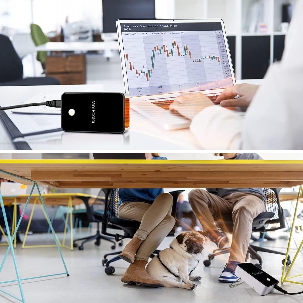 Personal Space Heater UCAN Portable Mini Electric Space Air Warmer for Room Office Desktop Black