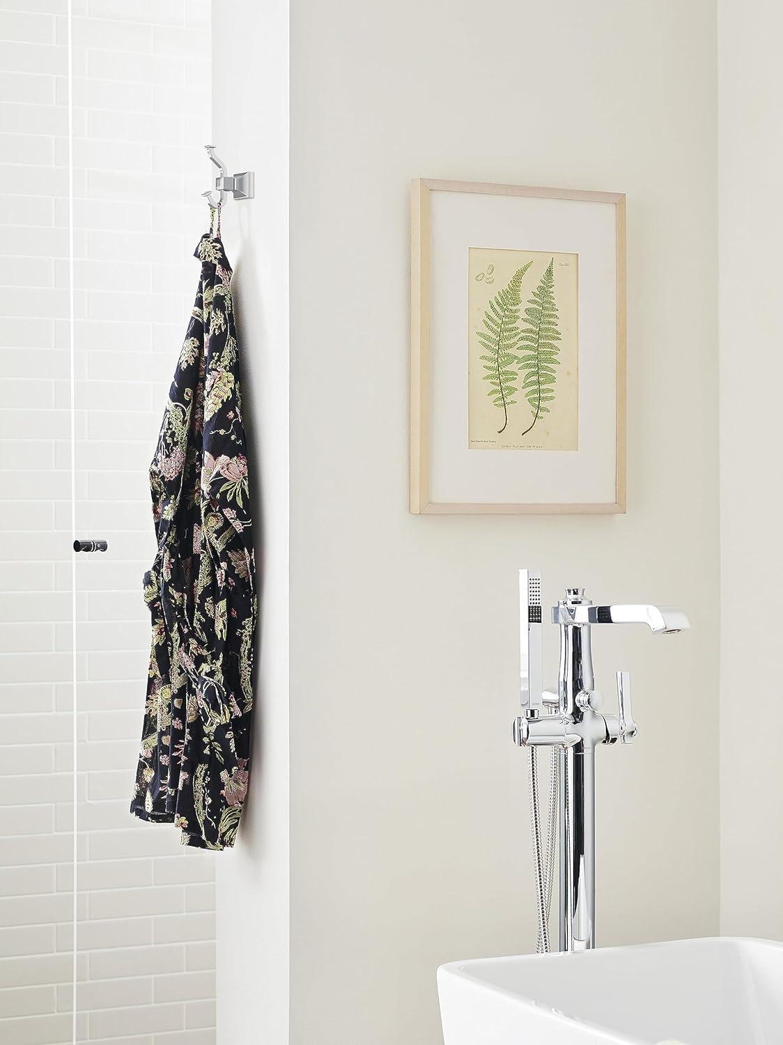 Amerock Mulholland Polished Nickel Single Prong Robe Hook