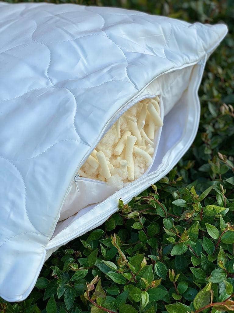 Classic Adjustable Natural Latex & Wool Pillow 36x20 in