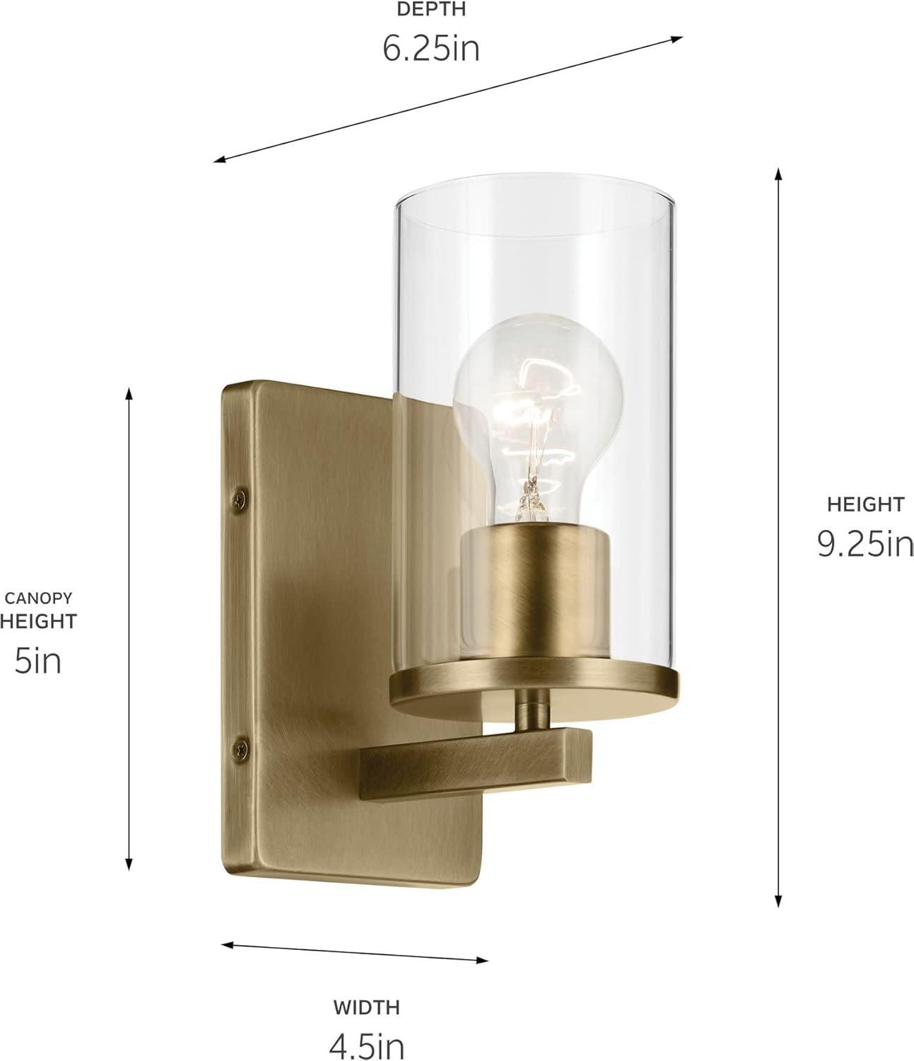 Modern Chrome and White Cylinder Wall Sconce