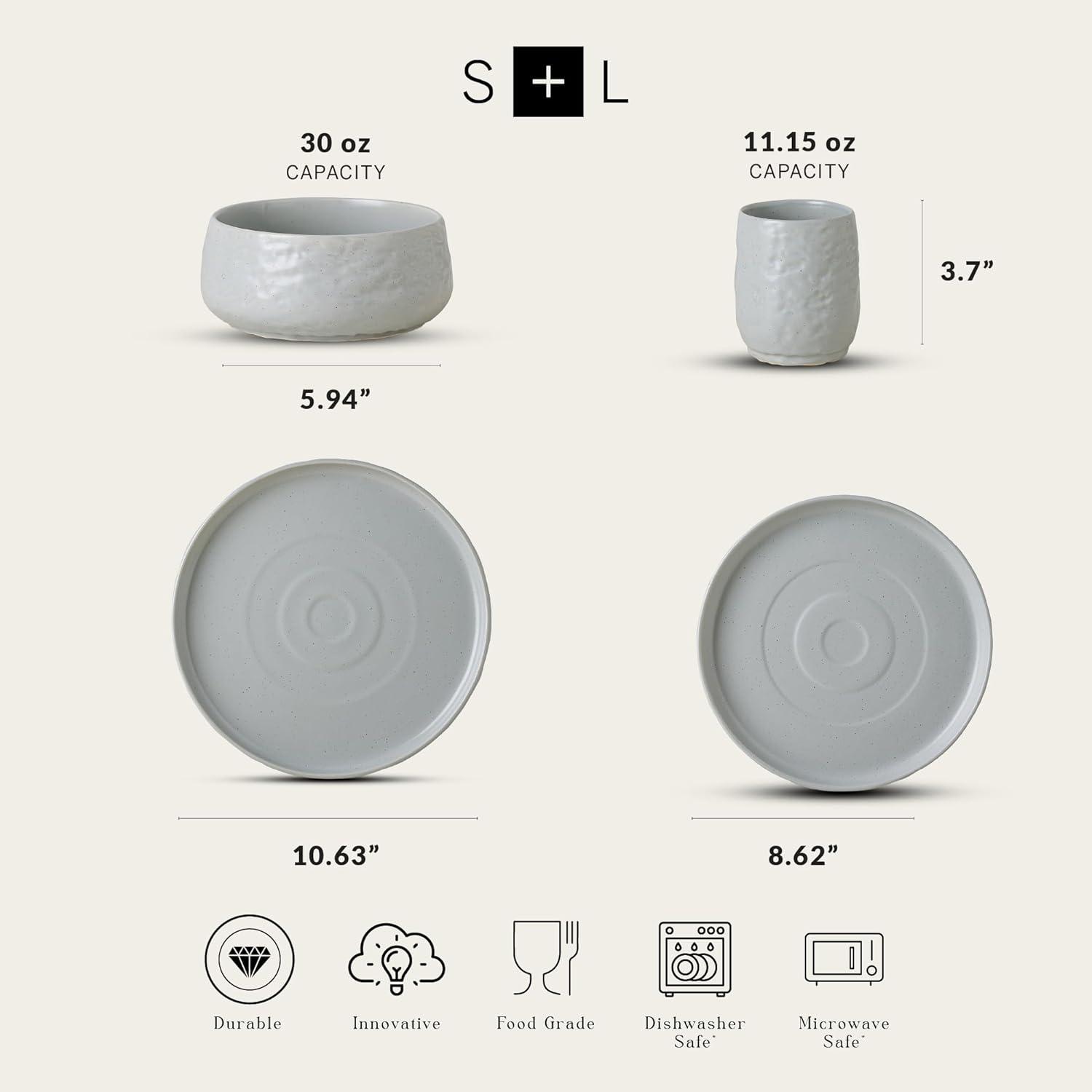 Stone By Mercer Project Stone by Mercer Project Shosai 32-Piece Dinnerware Set Stoneware