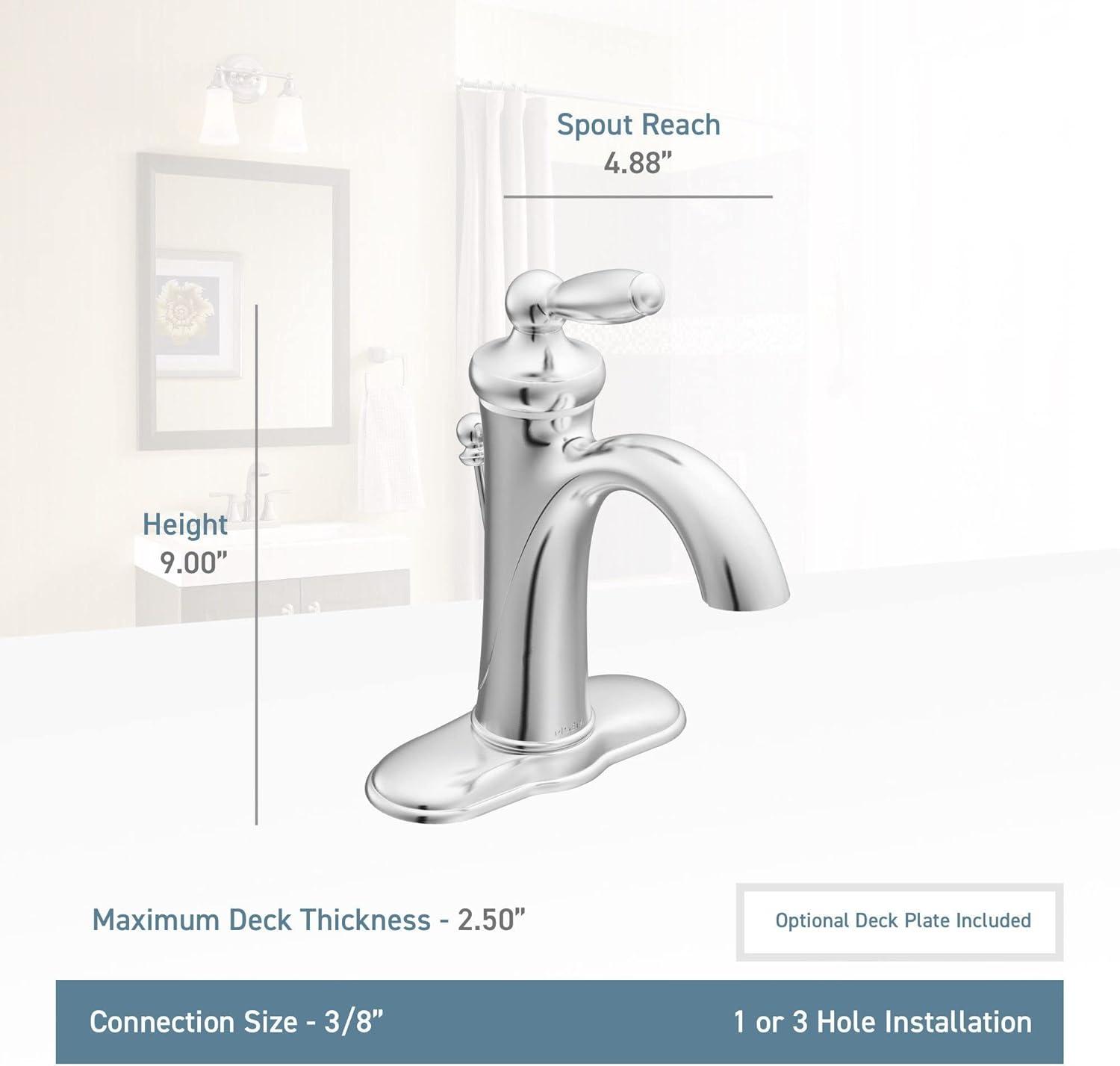 Brantford Single Hole Bathroom Faucet with Drain Assembly