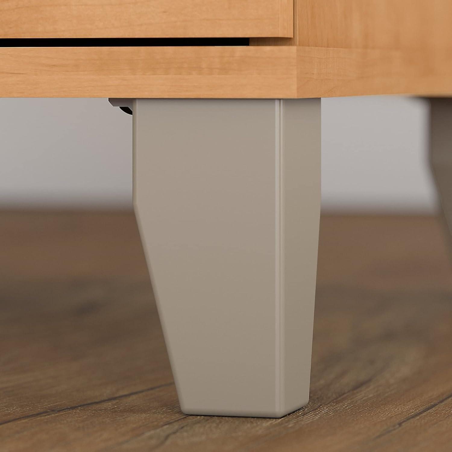 Maple Cross 2 Drawer Mobile Lateral Filing Cabinet