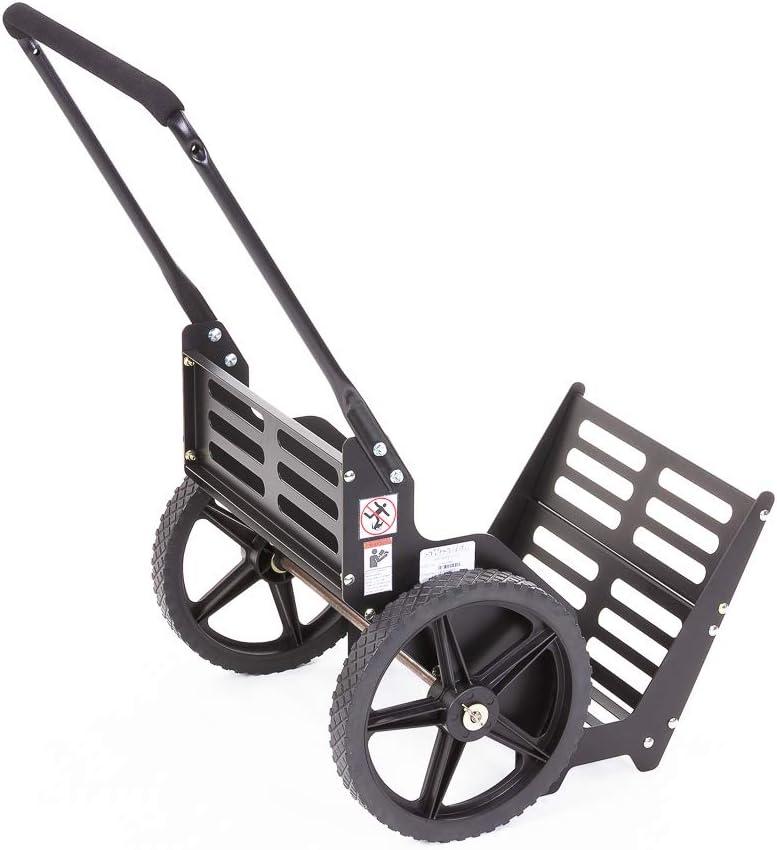 Black Alloy Steel Outdoor Firewood Utility Cart