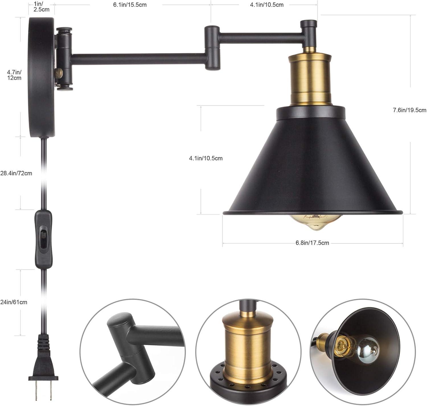 Kantou Plug-in Swing Arm Sconce