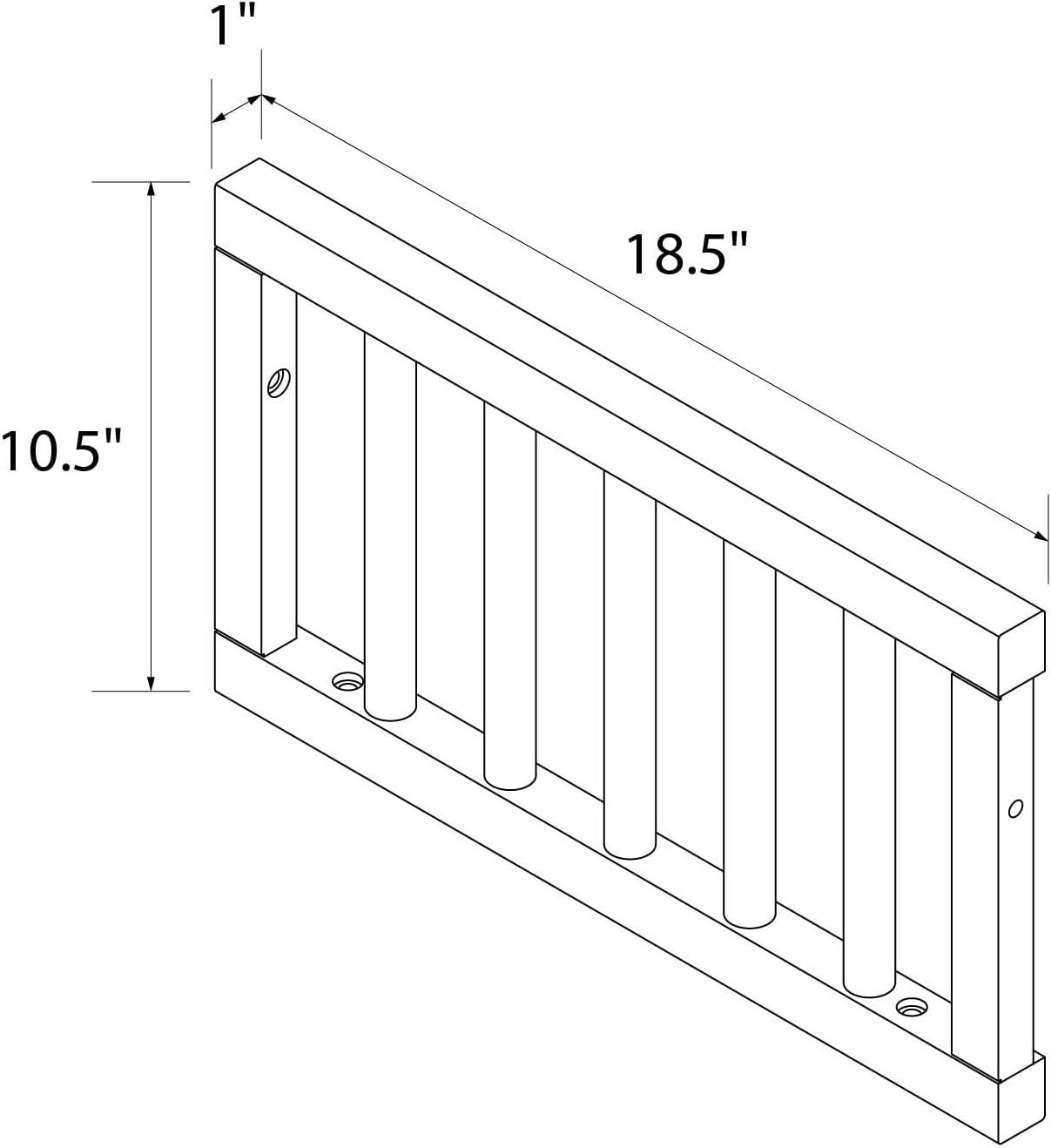 Little Seeds Little Seeds Aviary Toddler Rail with Spindles, White