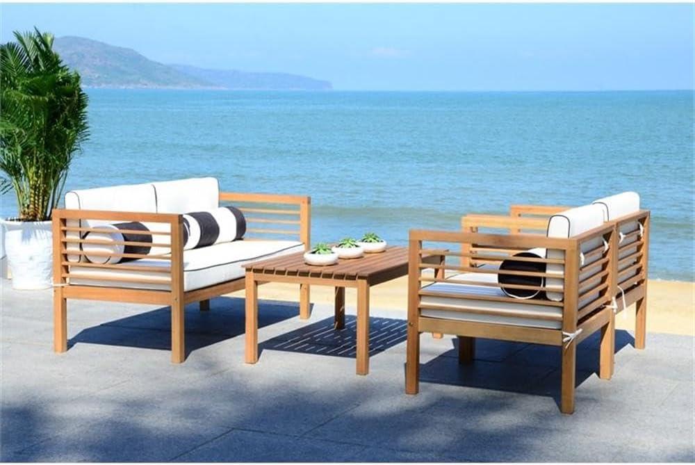 Wade Logan® Arlethe 5 Piece Rattan Sofa Seating Group with Cushions