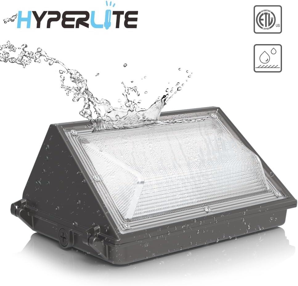 Hyperlite 120W LED Wall Pack Light with Photocell Sensor