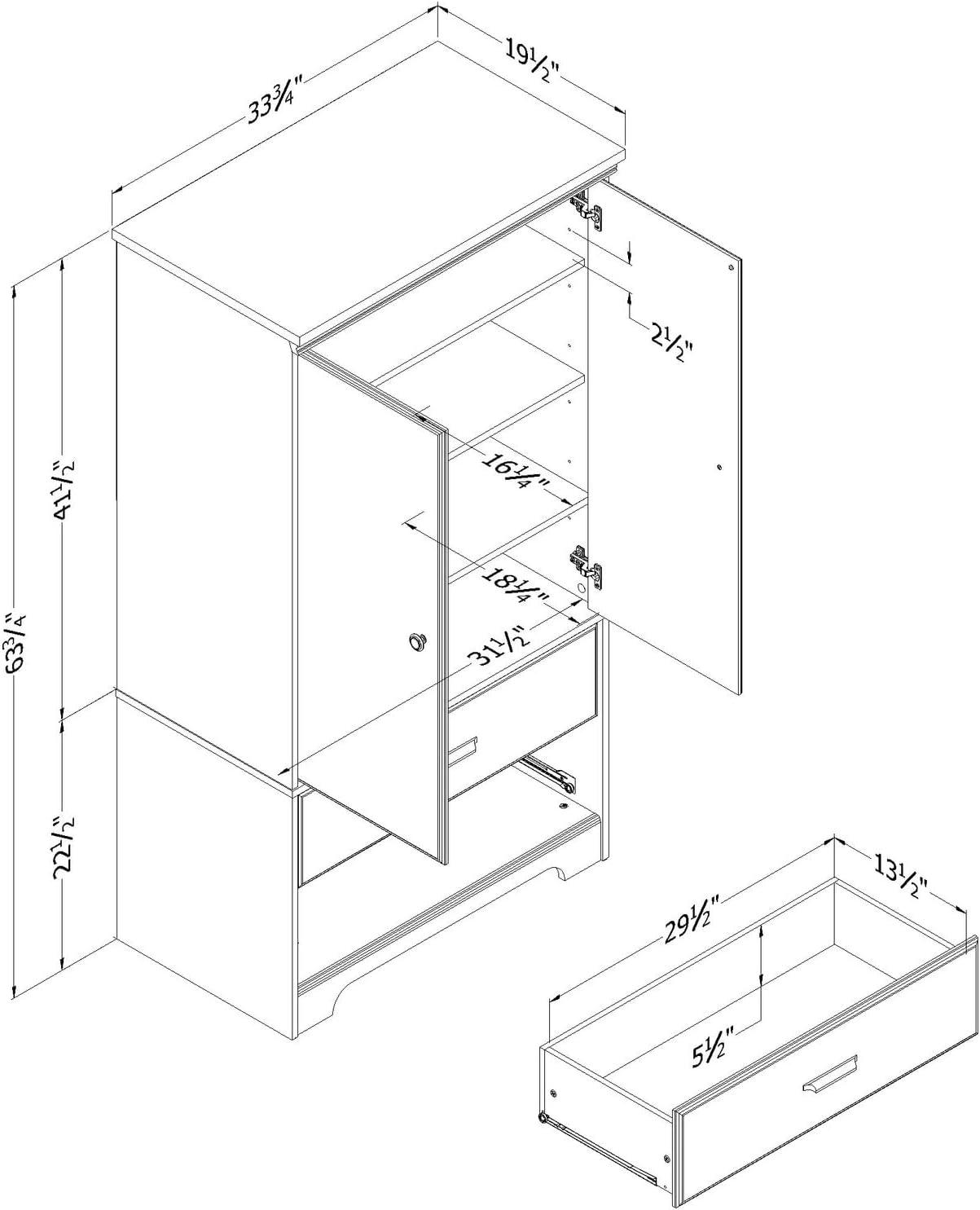 South Shore Versa Armoire