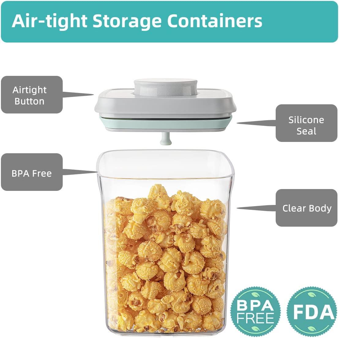 Clear BPA-Free Rectangular Airtight Food Container Set