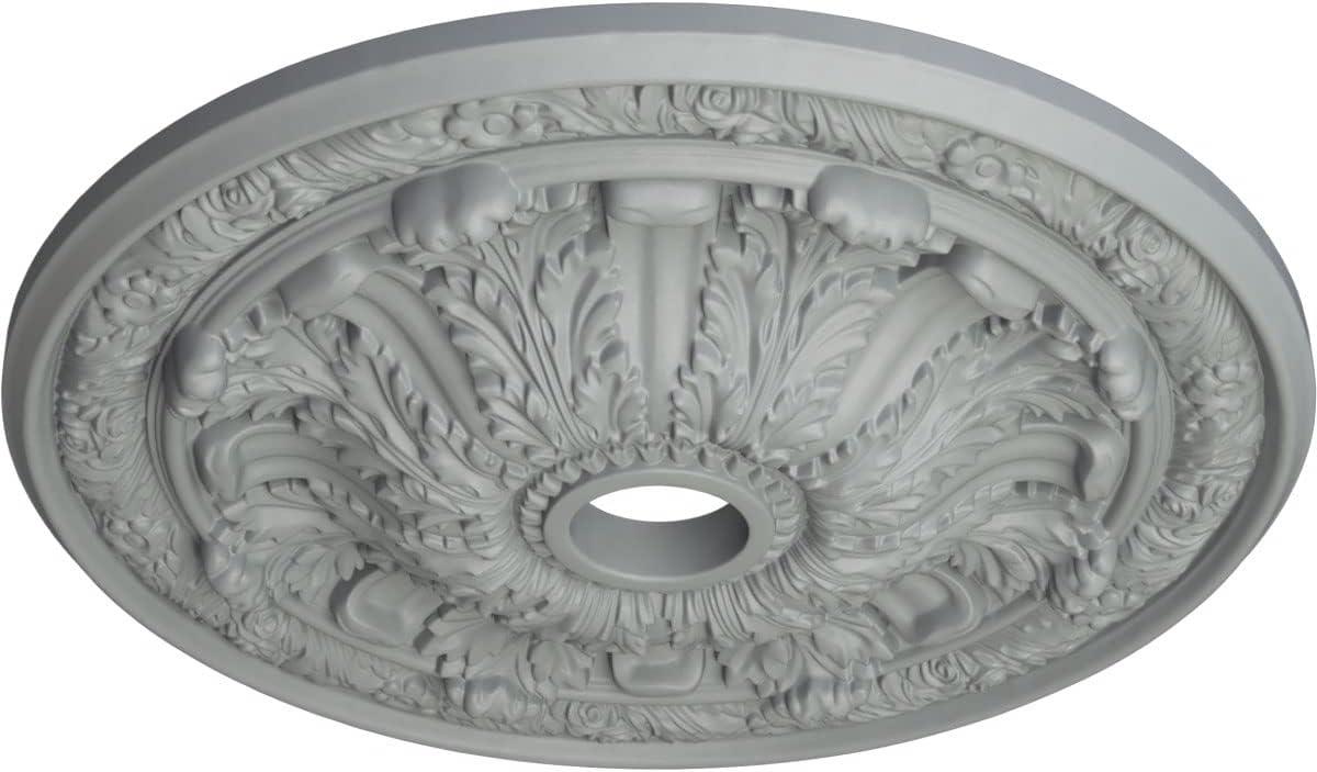 Ekena Millwork  30 in. OD x 3.88 in. ID x 3.25 in. P Architectural Accents - Flagstone Ceiling Medallion