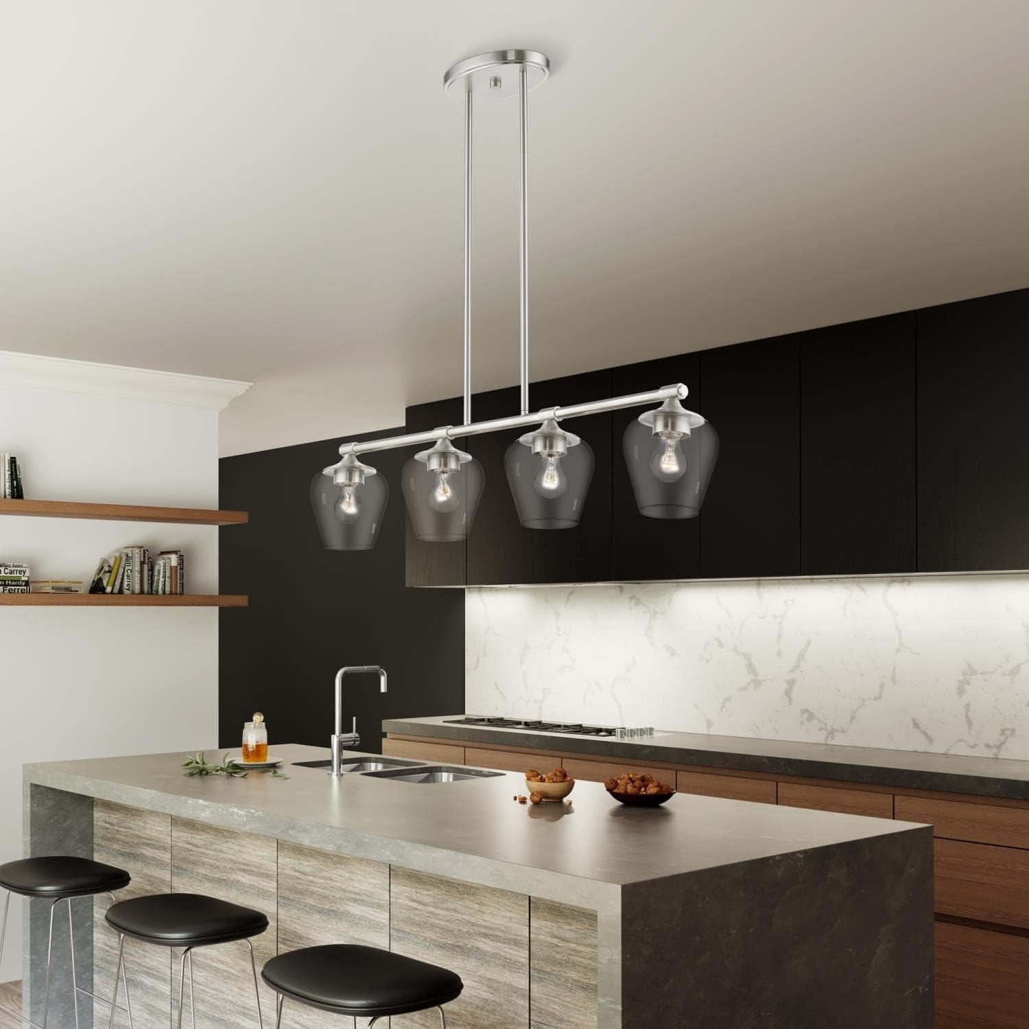 Livex Lighting Willow 4 - Light Chandelier in  Brushed Nickel