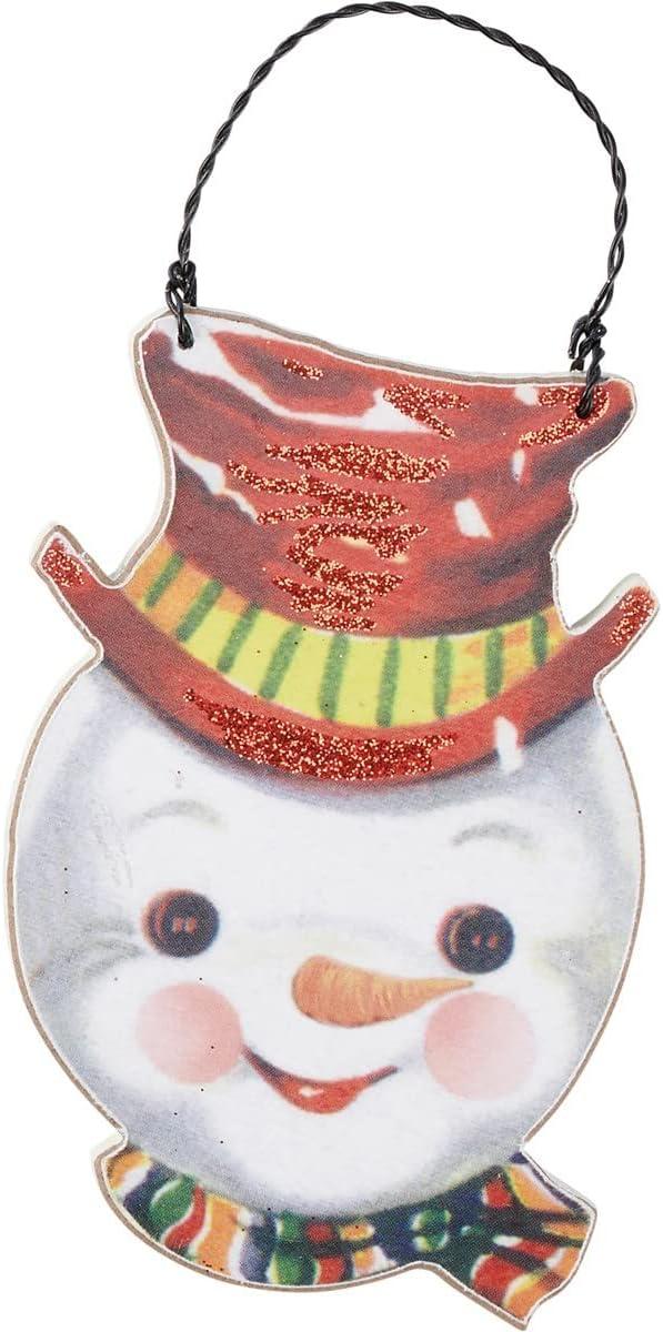 Primitives by Kathy Vintage Snowmen Christmas Ornament Set