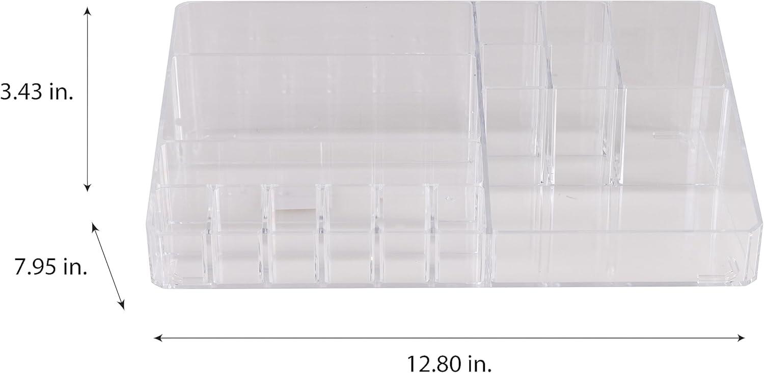 Simplify Acrylic 15 Compartment Makeup Organizer