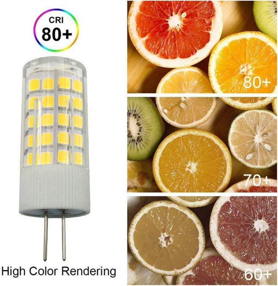 Warm White Dimmable G4 Bi-Pin LED Bulbs 6-Pack