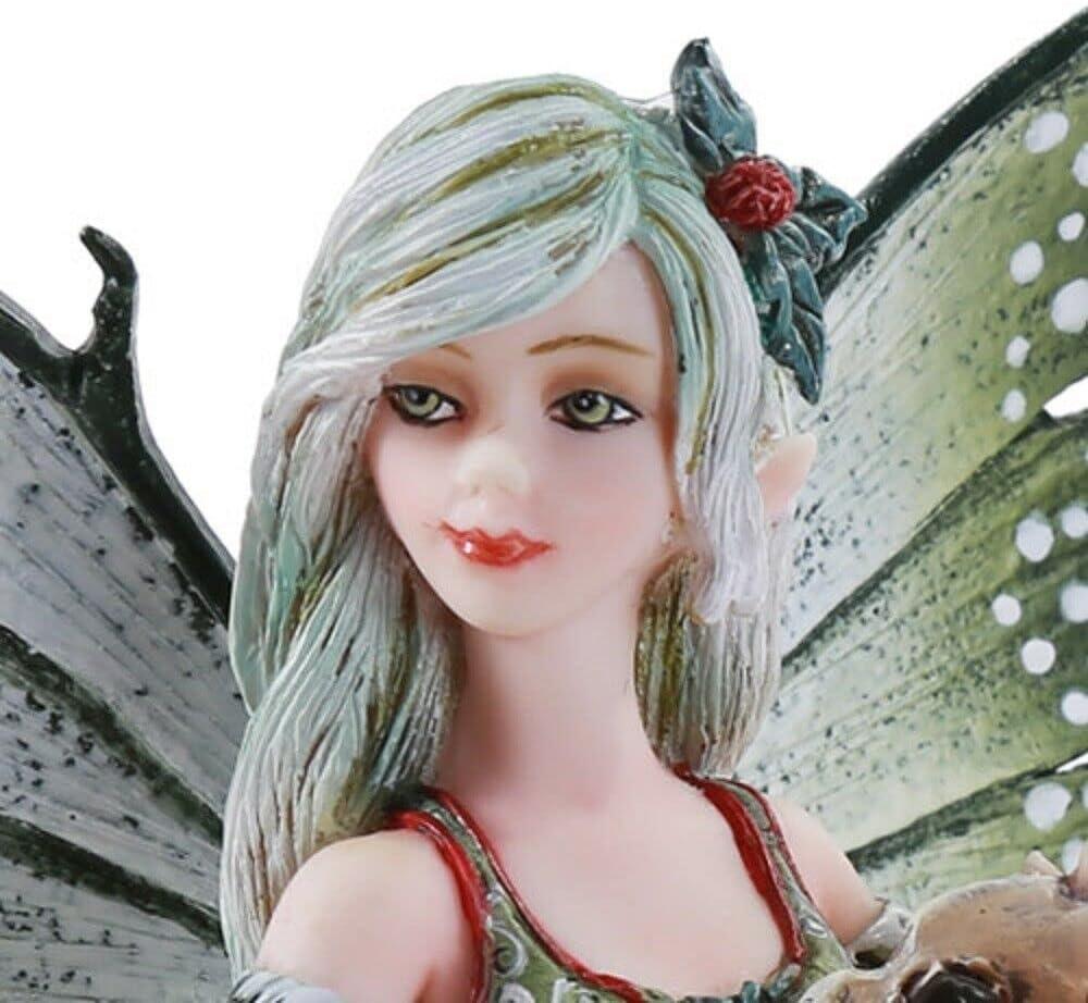 Pacific Giftware Amy Brown Chrismas Cup Fairy Dragon Fantasy Art Figurine Collectible 5.75 inch