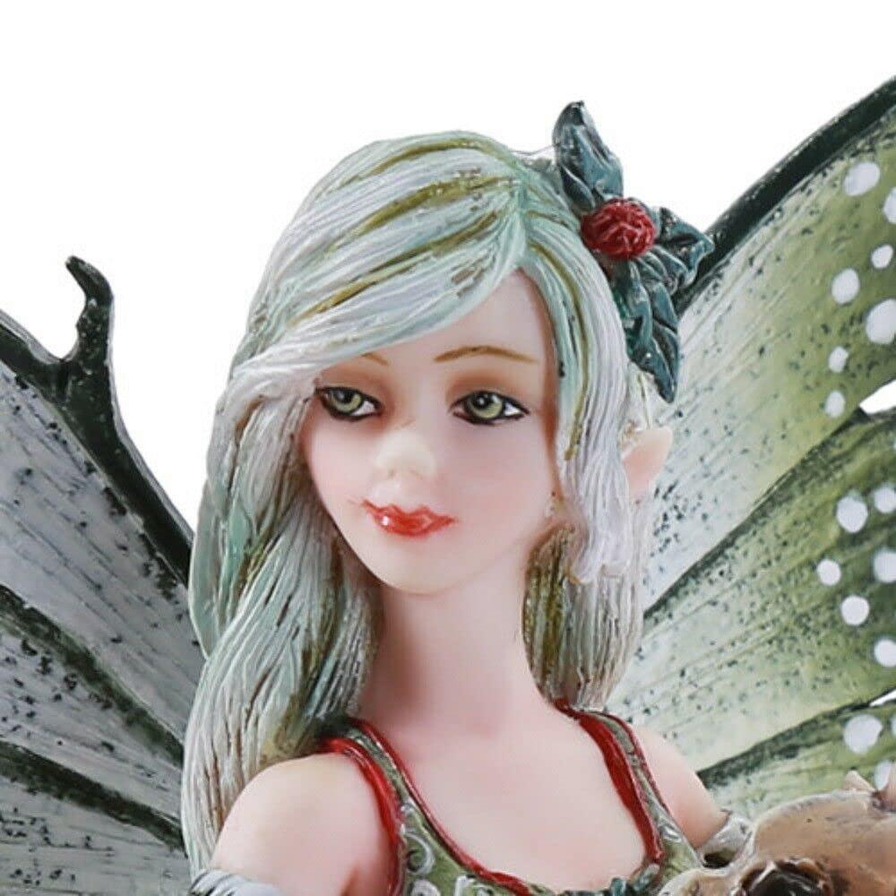 Pacific Giftware Amy Brown Chrismas Cup Fairy Dragon Fantasy Art Figurine Collectible 5.75 inch