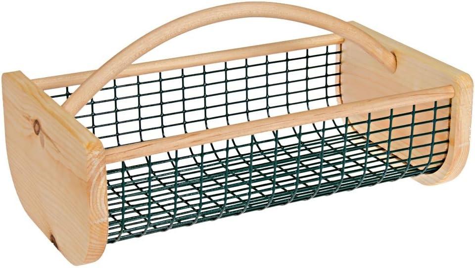 Gardeners Supply Company Garden Hod Harvest Basket | Versatile Gardening Fruits & Vegetables Gathering Basket | Natural Smooth Pine - Maple Frame &