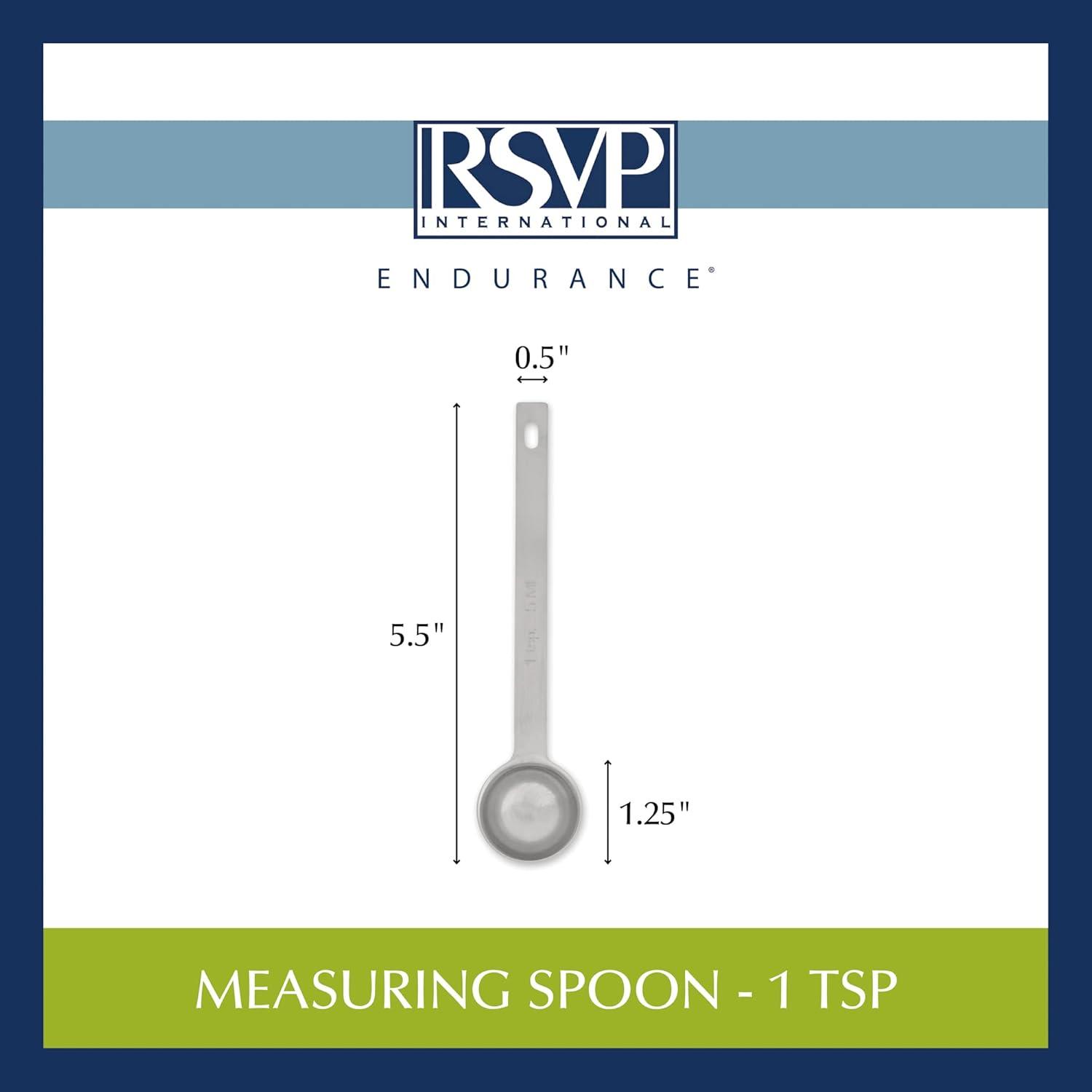 Stainless Steel 1-Teaspoon Measuring Spoon with Long Handle