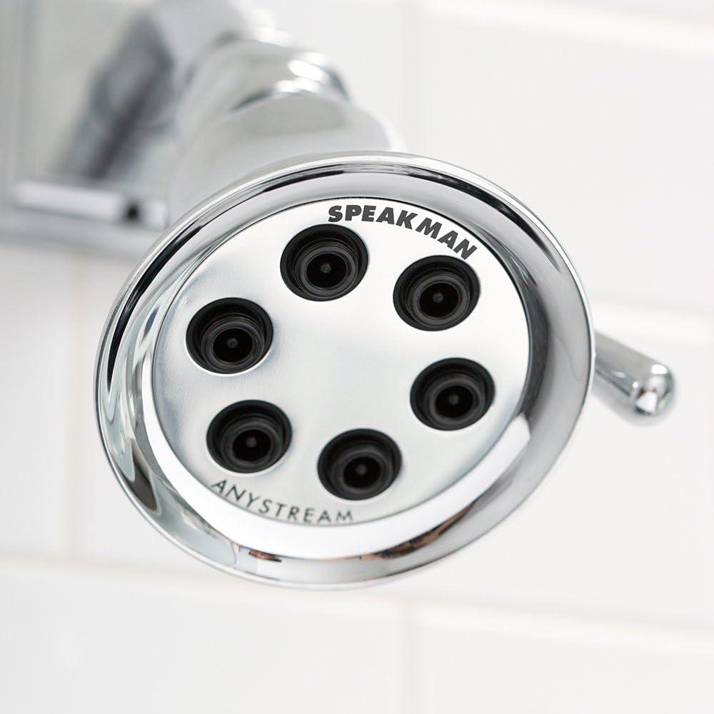 Polished Chrome Multi-Function Wall Mounted Showerhead