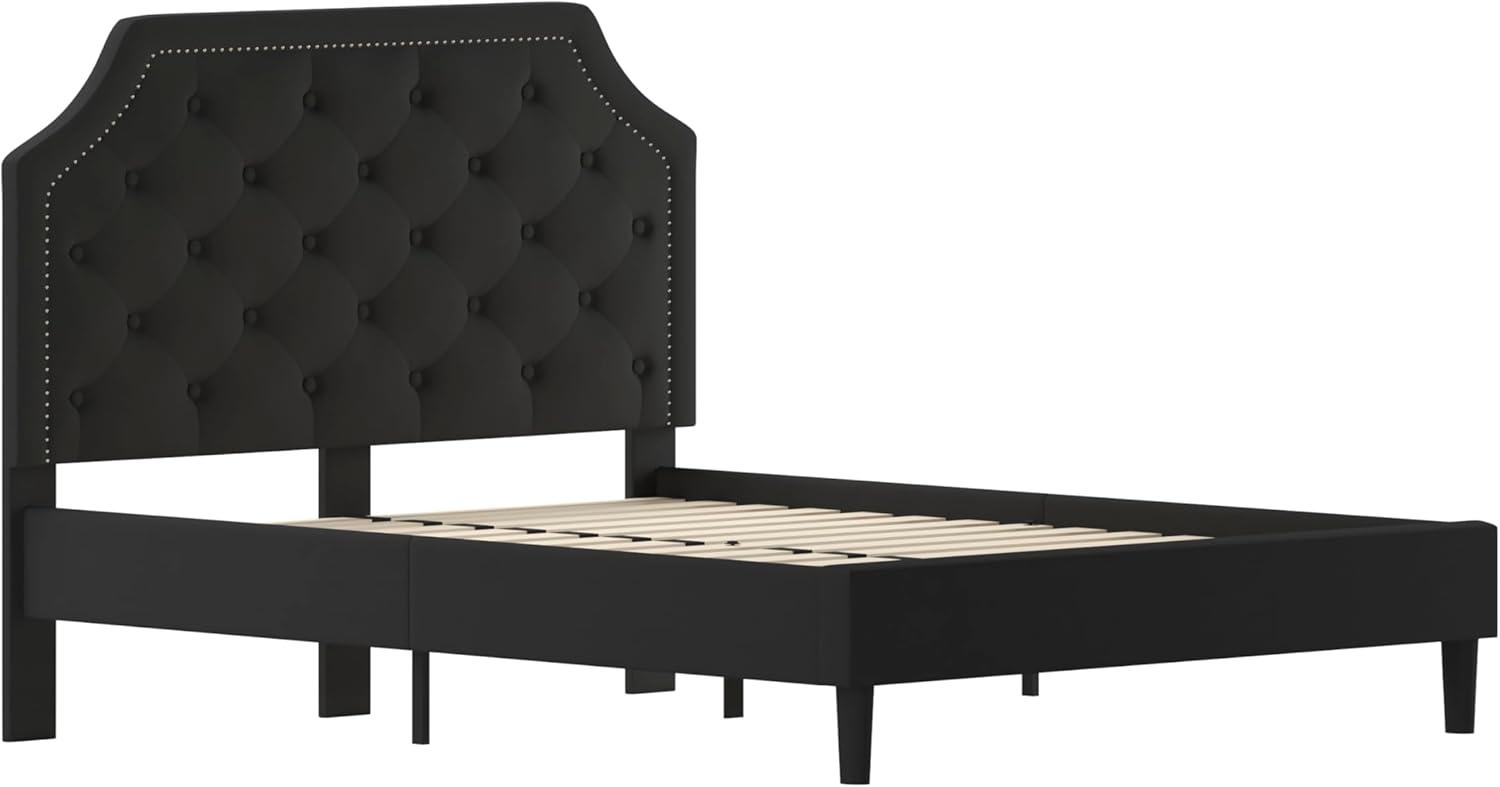 Flash Furniture Brighton Arched Tufted Upholstered Platform Bed